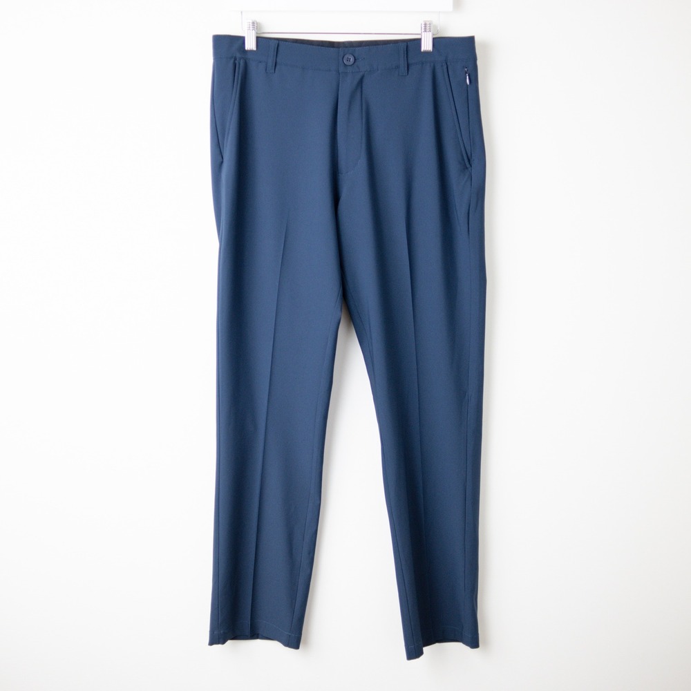 Johnston Murphy XC+ Ultimate Performance Pants Mens 33S 33x30 Navy Stretch Golf